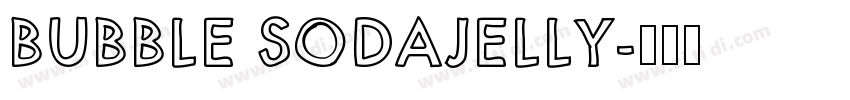 BUBBLE SODAJELLY字体转换